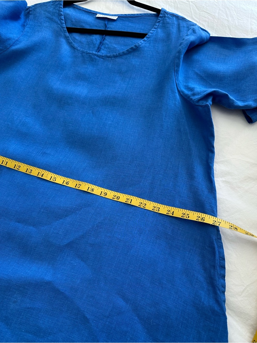 bryn Walker linen French blue dress, size large - Picture 9 of 15